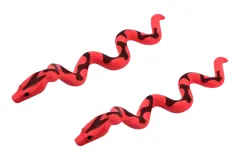 Klemmbausteine Tier Schlange in rot mit Muster 2Stück