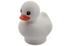 Klemmbausteine Tier Entenkücken / Quietscheentchen in weiß