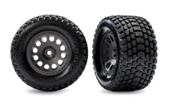 Traxxas Tuning Gravix Reifen Vorne auf Felgen in Grau 2Stück für MINI-XRT 1/16