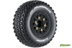 Louise Reifen SC-Hummer soft auf Felge in schwarz 12-14-17mm 2Stück für Traxxas Raptor 1/10