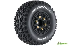 Louise Reifen SC-Uphill soft auf Felge in schwarz 12-14-17mm 2Stück für Traxxas Raptor 1/10