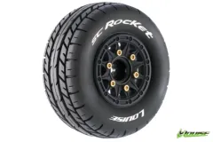 Louise Reifen SC-Rocket soft auf Felge in schwarz 12-14-17mm 2Stück für Traxxas Raptor 1/10