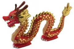 Klemmbausteine Chinesischer Drache in rot / gold