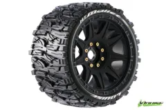 Louise Reifen MT-Mallet MFT soft auf Felge in schwarz 17mm 2Stück für Traxxas MAXX 1/10 und Sledge 1/8