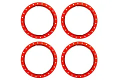 Traxxas Tuning Pro Scale Beadlock Ringe aus Aluminium in Rot 4Stück für Maxx-Slash 1/8 und UDR 1/7