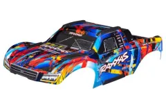 Traxxas Tuning Karosserie in RocknRoll mit Aufkleber für Maxx-Slash 1/8