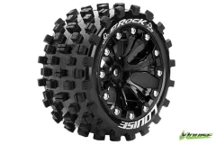 Louise Reifen ST-Rock soft auf 2,8 Felge in schwarz 12mm 2Stück für Traxxas Rustler 1/10