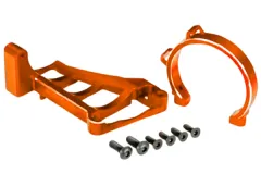 Traxxas Tuning Motorhalter aus Aluminium in Orange für TRX3483 Motor für Maxx-Slash und Sledge 1/8