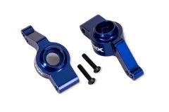 Traxxas Tuning Radträger in Blau für TRX9080 Extreme HD für Bigfoot, Ford, Rustler, Slash, Stampede 4x4 1/10