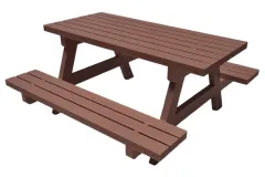 RC Scalezubehör 1/10 Picknicktisch in dunkelbraun