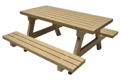 RC Scalezubehör 1/10 Picknicktisch in hellbraun