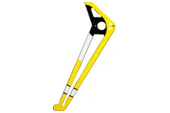 OMPHobby Ersatzteile Carbon Leitwerk Solar Gelb für M5 und M6