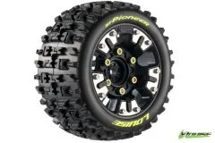 Louise Reifen ST-Pioneer soft auf Felge in schwarz 12mm 2Stück für Traxxas MINI-MAXX und MINI-XRT 1/16