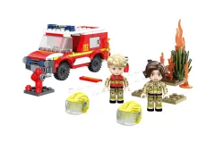 Kiddicraft Klemmbausteine Feuerwehr First Responder Einsatzfahrzeug - 227 Teile