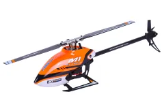 OMPHobby M1 V1 2025 in Orange BNF integrierter Futaba S-FHSS Empfänger, Anschluss für S-Bus und DSMX