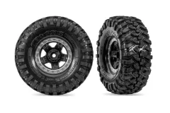 Traxxas Tuning Canyon Reifen auf Felgen 2Stück für TRX-4 Nissan Pathfinder 1/10