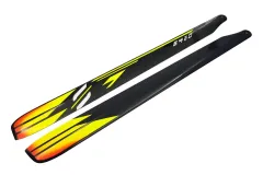 SAB Goblin S420 Hauptrotorblätter gelb orange 420mm für RAW 420 und Mini Genesis