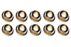 Einpressmutter / Gewindeeinsätze / Einschlagmuttern aus Messing mit M6 Gewinde - 10Stück