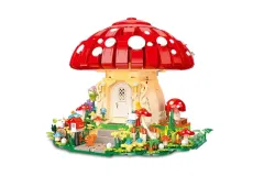 Jie Star Klemmbausteine Verträumter Pilz - 1296 Teile