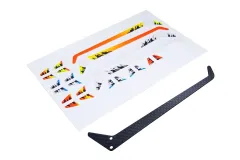 SAB Goblin CFK Seitenflosse mit Sticker für IL Goblin PRO 420