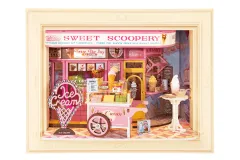 Lasercut Bausatz Wandmodell Sweet Scoopery Eiscreme - 119 Teile