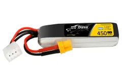 Tattu 450mAh 7,6V HV 95C 2S1P LiPo Akku LONG SIZE mit XT30