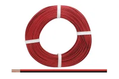 Zwillingslitze 0,25mm² 25m rot-schwarz
