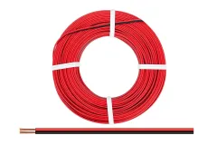 Zwillingslitze 0,50mm² 25m rot-schwarz