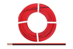 Zwillingslitze 0,75mm² 25m rot-schwarz