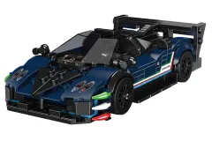 MouldKing Klemmbausteine Auto Zonda Revo Sportwagen mit stapelbarer Displaybox/Sammelbox - 447 Teile