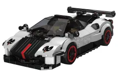 MouldKing Klemmbausteine Auto Zonda Cinque Sportwagen mit stapelbarer Displaybox/Sammelbox - 383 Teile