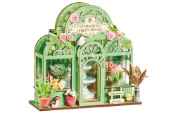 Lasercut Bausatz Standmodell Grüner Brunnengarten - 115 Teile