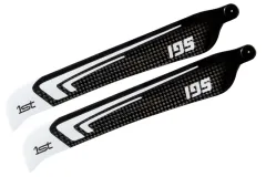 1st Hauptrotorblätter aus CFK 195mm