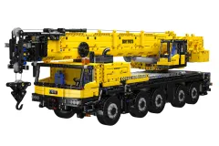 MouldKing Klemmbausteine RC Auto Liebherr Kran 1100 in Gelb mit Motoren und Fernsteuerung - 3218 Teile
