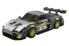 MouldKing Klemmbausteine Auto 911 BTZ R5 Sportwagen mit stapelbarer Displaybox/Sammelbox - 435 Teile