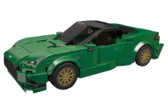 MouldKing Klemmbausteine Auto Martin DB12 mit stapelbarer Displaybox/Sammelbox - 375 Teile