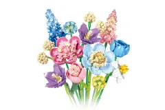 JieStar Klemmbausteine Blumen Romantik auf Fingerspitzen - 865 Teile