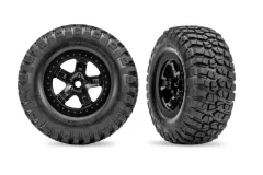 Traxxas Tuning BFGoodrich TA KM2 Reifen auf Felgen in schwarz 2Stück vorne für Slash 2WD 1/10