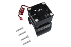 GPM Traxxas Aluminium Motorkühlkörper mit Ventilator 35mm in schwarz für TRX-4