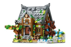 Reobrix Klemmbausteine Gebäude Mittelalterliche Mühle - 1873 Teile