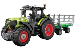 CaDA Klemmbausteine Claas Mini Traktor mit Anhänger - 448 Teile