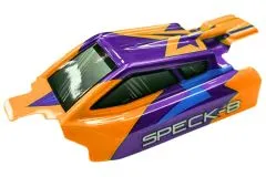 HobbyPlus Ersatzteile Lexan Karosserie Razor Orange für Speck-B 2WD Buggy 1:24 RTR