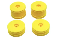 HobbyPlus Ersatzteile Felgenset in Gelb für Speck-B 2WD Buggy 1:24 RTR