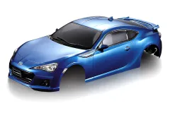 Killerbody Subaru BRZ Karosserie Blau lackiert 195mm RTU Breite 195mm passend auf nahezu alle 1:10 Tourenwagen mit Radstand 257mm