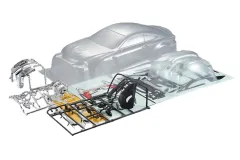 Killerbody Lexus RC Karosserie unlackiert 195mm Kit Breite 195mm passend auf nahezu alle 1:10 Tourenwagen mit Radstand 257mm