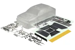 Killerbody Lancia Delta HF Integrale 16V Karosserie unlackiert 195mm RTU Breite 195mm passend auf nahezu alle 1:10 Tourenwagen mit Radstand 257mm