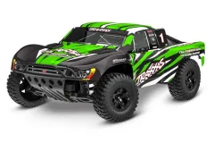 Traxxas Slash GrünX 1/10 2WD Short-Course RTR Brushed, HD, mit Akku und 4A USB-C-Lader Clipless