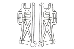 Amewi Ersatzteile Querlenker Unten Hinten für MJX Hyper GO TX14 Truggy und MTX14 Monstertruck 1:14