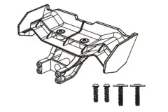 Amewi Ersatzteile Heckflügel für MJX Hyper GO TX14 Truggy 1:14