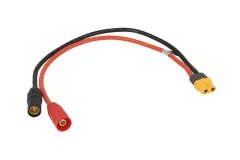 Ladekabel AS150 zu XT60 Buchse 30cm (rot Stecker / schwarz Buchse) passend für Bonka